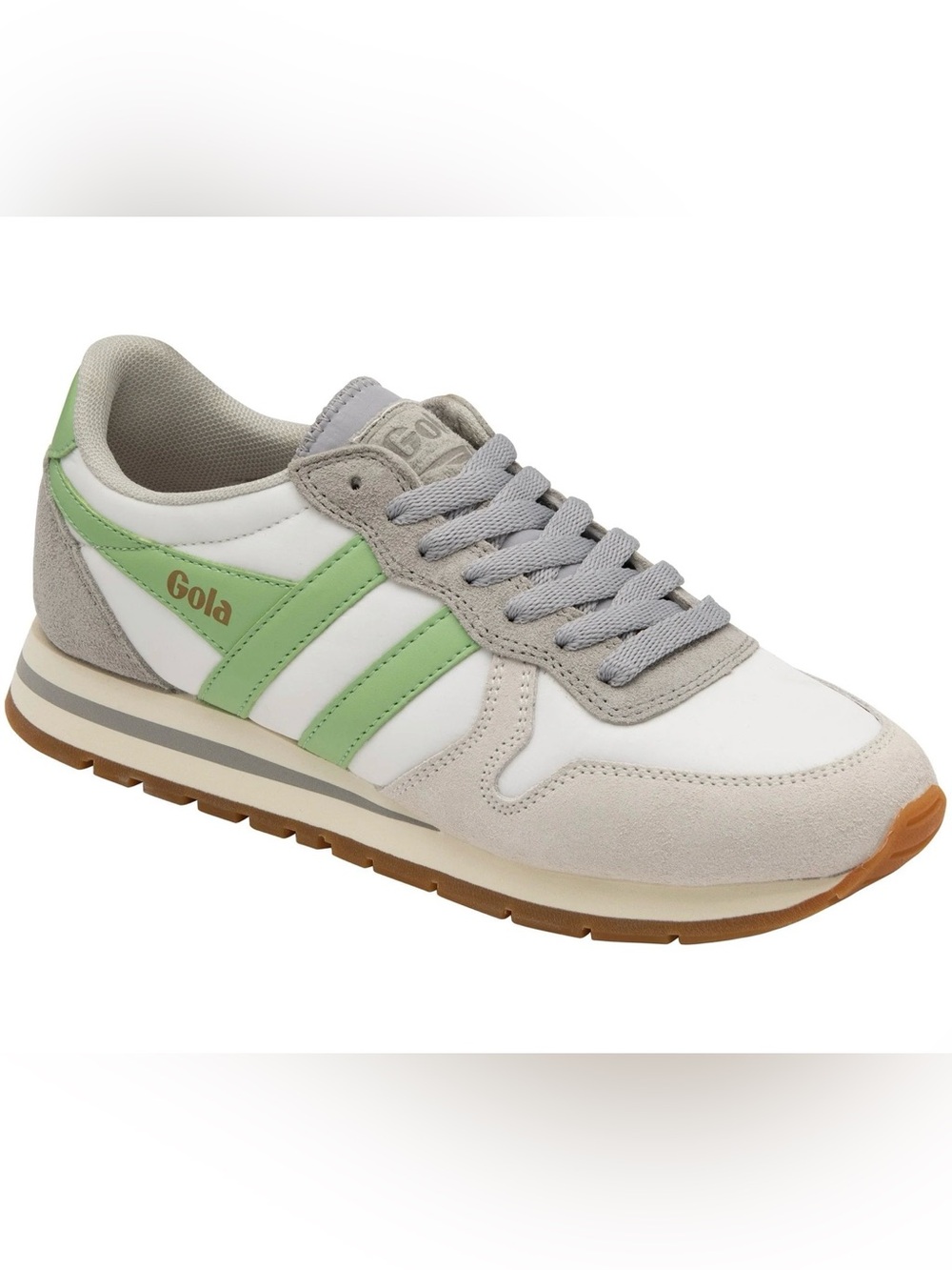 Women’s Gola Daytona Chute 8 Retro Sneakers White/Lime Green